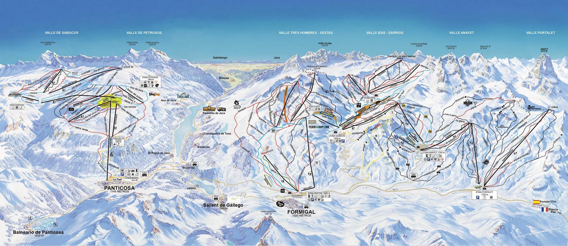 Formigal ski map